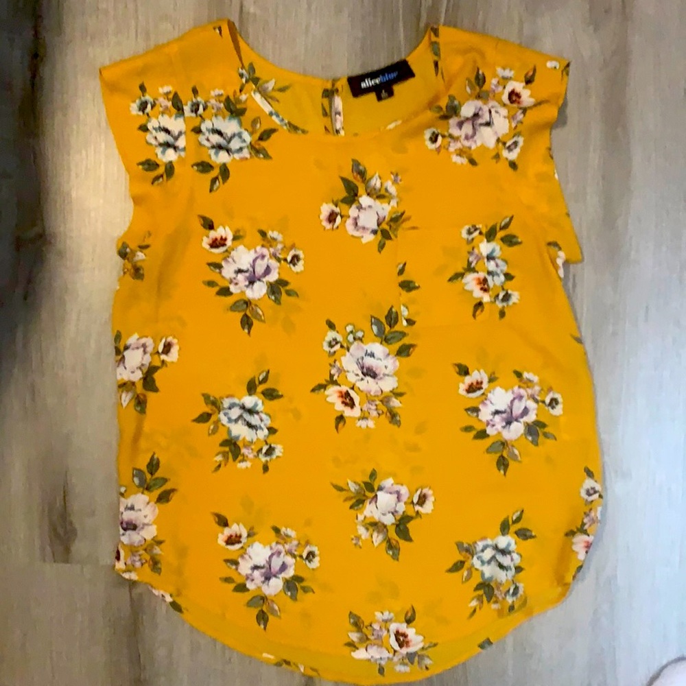 Unworn, printed work blouse.